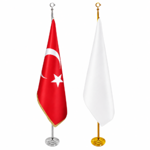 İkili Direkli Kurumsal Makam Bayrağı