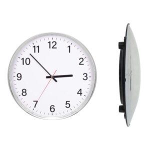 Bombeli Krom Duvar Saati 35 cm | Logo Promosyon