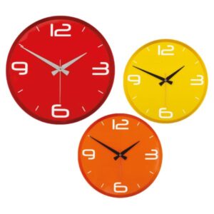 Renkli Modern Duvar Saati 35 cm | Logo Promosyon