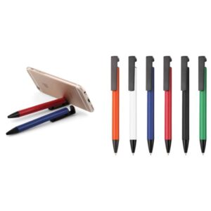 Telefon standlı metal promosyon tükenmez kalem